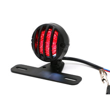 Load image into Gallery viewer, Universal Retro Waning Tail Light Motorcycle Modified Rear Tail Light Brake Light, Black, Silver