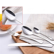Load image into Gallery viewer, 20 in 1 Stainless Steel Cutlery Steak Cutlery Set, True Color, Golden, Rose Gold, Colorful, Black