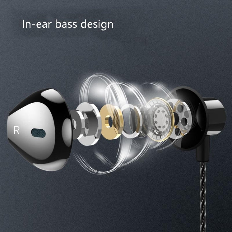F12 Elbow Earbud Headset Wire Control With Wheat Mobile Phone Headset