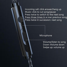 Load image into Gallery viewer, F12 Elbow Earbud Headset Wire Control With Wheat Mobile Phone Headset