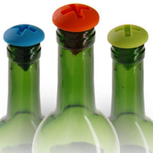 Load image into Gallery viewer, 5pcs Screw Shape Red Wine Preservation Silicone Bottle Stopper Random Colour Delivery, Screw Shape