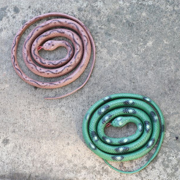 2 PCS Boa Constrictor Tricky Toy Mischief Scary Simulation Snake