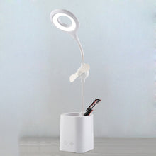 Load image into Gallery viewer, WS-8010 LED Fan Desk Lamp Bedside Desk USB Folding Desk Lamp