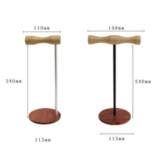Load image into Gallery viewer, Creative Metal Rod Wooden Head-mounted Headphone Stand Display Holder, Single-sided White Metal Rod, Single-sided Black Metal Rod, Double-sided White Metal Rod, Double-sided Black Metal Rod