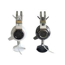 Load image into Gallery viewer, 2 PCS Universal Headphone Holder Display Shelf  Internet Cafe Computer Headphone Hanger, White, Black