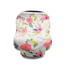 Load image into Gallery viewer, Multifunctional Enlarged Stroller Windshield Breastfeeding Towel Baby Seat Cover, Arrow, Pink Peony, Black and White Stripes, Leaf Flowers, Blue Dots, Purple Flowers, Gray Pattern, Bear, Black Triangle, Puppy, Red Geometry, Black and White Grid, Galaxy...