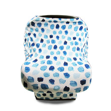 Load image into Gallery viewer, Multifunctional Enlarged Stroller Windshield Breastfeeding Towel Baby Seat Cover, Arrow, Pink Peony, Black and White Stripes, Leaf Flowers, Blue Dots, Purple Flowers, Gray Pattern, Bear, Black Triangle, Puppy, Red Geometry, Black and White Grid, Galaxy...