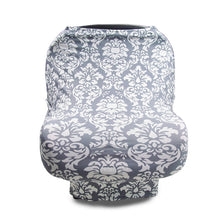 Load image into Gallery viewer, Multifunctional Enlarged Stroller Windshield Breastfeeding Towel Baby Seat Cover, Arrow, Pink Peony, Black and White Stripes, Leaf Flowers, Blue Dots, Purple Flowers, Gray Pattern, Bear, Black Triangle, Puppy, Red Geometry, Black and White Grid, Galaxy...