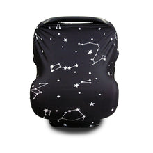 Load image into Gallery viewer, Multifunctional Enlarged Stroller Windshield Breastfeeding Towel Baby Seat Cover, Arrow, Pink Peony, Black and White Stripes, Leaf Flowers, Blue Dots, Purple Flowers, Gray Pattern, Bear, Black Triangle, Puppy, Red Geometry, Black and White Grid, Galaxy...
