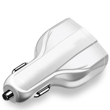 Load image into Gallery viewer, 2 PCS QC3.0 Fast Charge Car Charger 3.5A Dual USB With Type-C Interface Output Car Charger, Black, White
