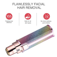 Load image into Gallery viewer, 2 In 1  Electric Shaver Lady Eyebrow Trimmer Lipstick Automatic Facial Hair Removal Device, Dry Battery, Charging