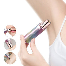 Load image into Gallery viewer, 2 In 1  Electric Shaver Lady Eyebrow Trimmer Lipstick Automatic Facial Hair Removal Device, Dry Battery, Charging