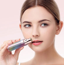 Load image into Gallery viewer, 2 In 1  Electric Shaver Lady Eyebrow Trimmer Lipstick Automatic Facial Hair Removal Device, Dry Battery, Charging