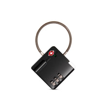 Load image into Gallery viewer, TSA Customs Combination Lock Anti-Theft Wire Padlock, Black, Silver, Red
