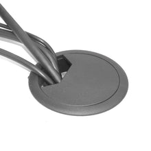 Load image into Gallery viewer, ABS Plastic Round Cable Box Computer Desk Cable Hole Cover, Specification: 80mm (White), 50mm (Black), 50mm (White), 53mm (Black), 53mm (White), 60mm (Black), 60mm (White), 80mm (Black), 80mm (White)