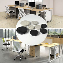 Load image into Gallery viewer, ABS Plastic Round Cable Box Computer Desk Cable Hole Cover, Specification: 80mm (White), 50mm (Black), 50mm (White), 53mm (Black), 53mm (White), 60mm (Black), 60mm (White), 80mm (Black), 80mm (White)