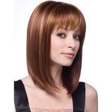 Load image into Gallery viewer, Women Medium Long Style Straight Hair Headgear, Brown, Light Gold
