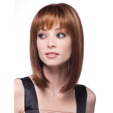 Load image into Gallery viewer, Women Medium Long Style Straight Hair Headgear, Brown, Light Gold