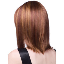 Load image into Gallery viewer, Women Medium Long Style Straight Hair Headgear, Brown, Light Gold