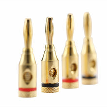 Load image into Gallery viewer, 20 PCS 4mm Gold-Plated Banana Head Audio Plug Socket Speaker Cable Connector