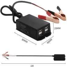 Load image into Gallery viewer, 12/24V 4 USB Interface Motorcycle Car Mobile Phone Charger, Phone Charger
