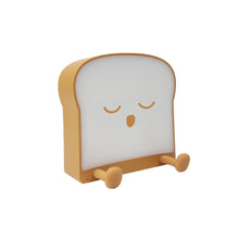 Load image into Gallery viewer, F-L-01 Toast Bread Night Light With Mobile Phone Holder Children Bedroom Timing Sleep Light, F-L-01 Toast Bread Gluttonous, F-L-01 Toast Bread Snooze, F-L-01 Toast Bread Playful