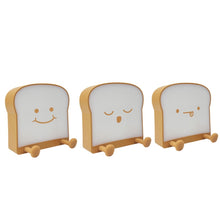 Load image into Gallery viewer, F-L-01 Toast Bread Night Light With Mobile Phone Holder Children Bedroom Timing Sleep Light, F-L-01 Toast Bread Gluttonous, F-L-01 Toast Bread Snooze, F-L-01 Toast Bread Playful