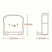 Load image into Gallery viewer, F-L-01 Toast Bread Night Light With Mobile Phone Holder Children Bedroom Timing Sleep Light, F-L-01 Toast Bread Gluttonous, F-L-01 Toast Bread Snooze, F-L-01 Toast Bread Playful