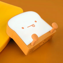 Load image into Gallery viewer, F-L-01 Toast Bread Night Light With Mobile Phone Holder Children Bedroom Timing Sleep Light, F-L-01 Toast Bread Gluttonous, F-L-01 Toast Bread Snooze, F-L-01 Toast Bread Playful