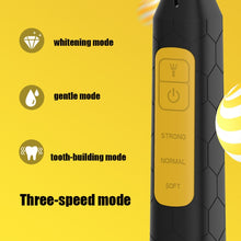 Load image into Gallery viewer, JYQ-023 Oral Tooth Cleaning and Care Tool Household Electric Dental Instrument for Removing Yellow Teeth and Tobacco Stains, Black, Black + Tooth Surface Cleaning Head