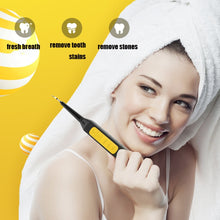 Load image into Gallery viewer, JYQ-023 Oral Tooth Cleaning and Care Tool Household Electric Dental Instrument for Removing Yellow Teeth and Tobacco Stains, Black, Black + Tooth Surface Cleaning Head