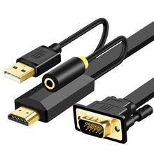 Load image into Gallery viewer, JH HV10 1080P HDMI to VGA Cable Projector TV Box Computer Notebook Industrial Display Adapter Cable, 1m, 2m, 3m, 5m, 10m
