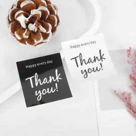 100 Pcks Thank You Moon Cake And Egg Yolk Pastry Sealing Sticker Packaging Box Sticker Decoration, Sealing Sticker