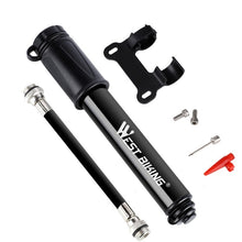 Load image into Gallery viewer, West Biking Bicycle High Pressure Pump Mini Portable Basketball Inflator With Hose, Basketball Inflator With Hose(Black)