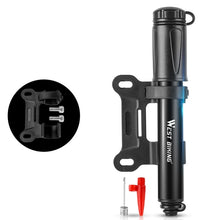 Load image into Gallery viewer, West Biking Bicycle High Pressure Pump Mini Portable Basketball Inflator With Hose, Basketball Inflator With Hose(Black)
