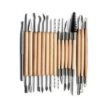 Load image into Gallery viewer, 30 In 1 Wooden Pottery Clay Tools Multi-Function Clay Sculpture Tools, Sculpture Tools
