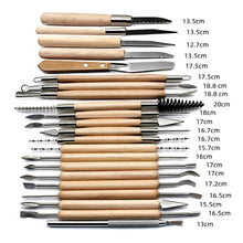 Load image into Gallery viewer, 30 In 1 Wooden Pottery Clay Tools Multi-Function Clay Sculpture Tools, Sculpture Tools