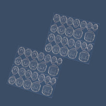 Load image into Gallery viewer, 100 Sheets Jelly Glue Nail Double-Sided Adhesive Film Yellow Glue Nail Sticker, 12 Stickers/sheet Regular 0.5mm Thick, 12 Stickers/sheet Ultra-thin 0.3mm Thick, 12 Stickers/sheet  Medium 0.4mm Thick, 24 Stickers/sheet Regular 0.5mm Thick               ...