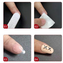 Load image into Gallery viewer, 100 Sheets Jelly Glue Nail Double-Sided Adhesive Film Yellow Glue Nail Sticker, 12 Stickers/sheet Regular 0.5mm Thick, 12 Stickers/sheet Ultra-thin 0.3mm Thick, 12 Stickers/sheet  Medium 0.4mm Thick, 24 Stickers/sheet Regular 0.5mm Thick               ...