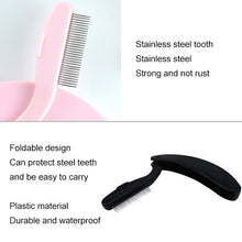 Load image into Gallery viewer, New Folding Eyelash Comb Lash Separator Mascara Lift Curl Metal Brush Makeup Tool, Black, Pink