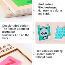 Load image into Gallery viewer, 2 PCS Cartoon Animal Double-Sided Klotski Puzzle Children Wooden Toy Early Education Jigsaw Puzzle