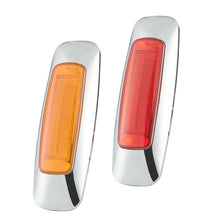 Load image into Gallery viewer, 2 PCS 12/24V 2000-4000K 8 LEDs Explosion Lightning Plating Edge Light Side Tail Light, Red, Yellow
