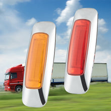 Load image into Gallery viewer, 2 PCS 12/24V 2000-4000K 8 LEDs Explosion Lightning Plating Edge Light Side Tail Light, Red, Yellow