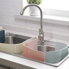 Load image into Gallery viewer, 2 PCS Sink Foldable Flaps Kitchen Suction Cup Splash-Proof Flaps, Pink, White, Navy Blue