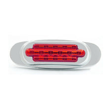 Load image into Gallery viewer, 12-24V 2000-4000K 16 LEDs Electroplating Side Lights Side Tail Lights Cargo Truck Modification Light, Red (2 Lines Always Bright), Yellow (2 Lines Always Bright), Red (High and Low Light 3 Lines), Yellow (High and Low Light 3 Lines)