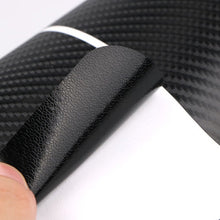 Load image into Gallery viewer, 5 Sets Car Threshold Carbon Fiber Sticker Car Door Scratch Strip Anti-Kick Film Protective Pad Threshold Strip, 4 PCS / Set 3D Black, 4 PCS / Set 4D Black