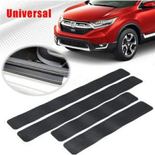Load image into Gallery viewer, 5 Sets Car Threshold Carbon Fiber Sticker Car Door Scratch Strip Anti-Kick Film Protective Pad Threshold Strip, 4 PCS / Set 3D Black, 4 PCS / Set 4D Black