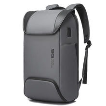 Load image into Gallery viewer, BANGE Men Anti-Theft Backpack Waterproof Large-Capacity Backpack Computer Bag, Black, Gray