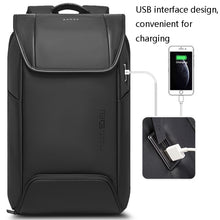Load image into Gallery viewer, BANGE Men Anti-Theft Backpack Waterproof Large-Capacity Backpack Computer Bag, Black, Gray