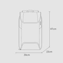 Load image into Gallery viewer, BANGE Men Anti-Theft Backpack Waterproof Large-Capacity Backpack Computer Bag, Black, Gray